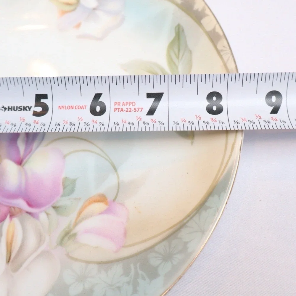 VTG Hand Painted Floral Regina Ware Cabinet Plate Made In Germany